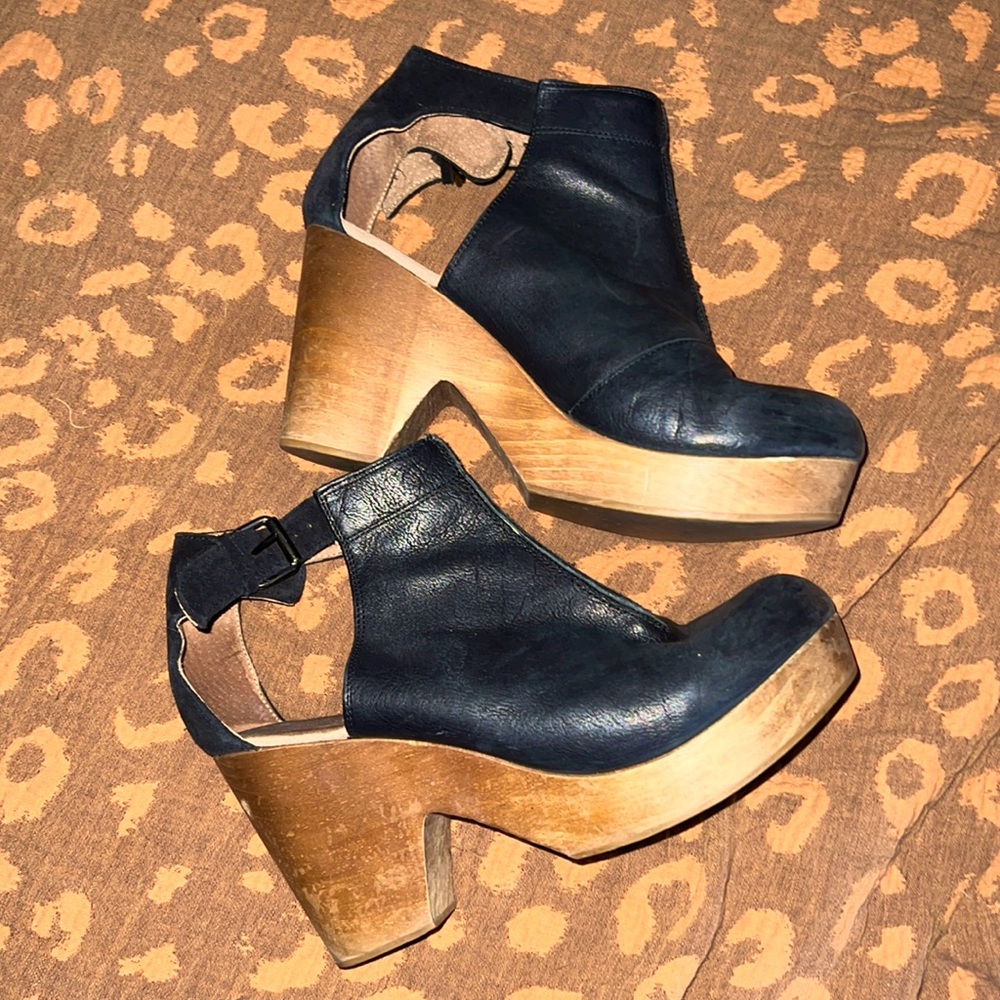 Free People Black Amber Orchard Clog
